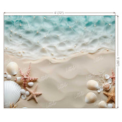 LB1455 Cake Smash and Themed Drops Beach Backdrop