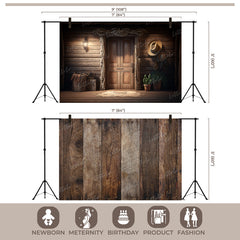 LB1510 Rustic Cabin Interior Duodrop (2 Pcs)