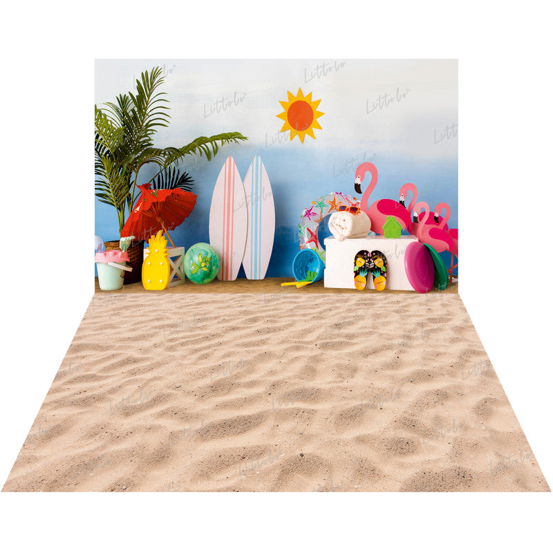 LB1517 Luttre Beach Scene Duodrop (2 Pcs)
