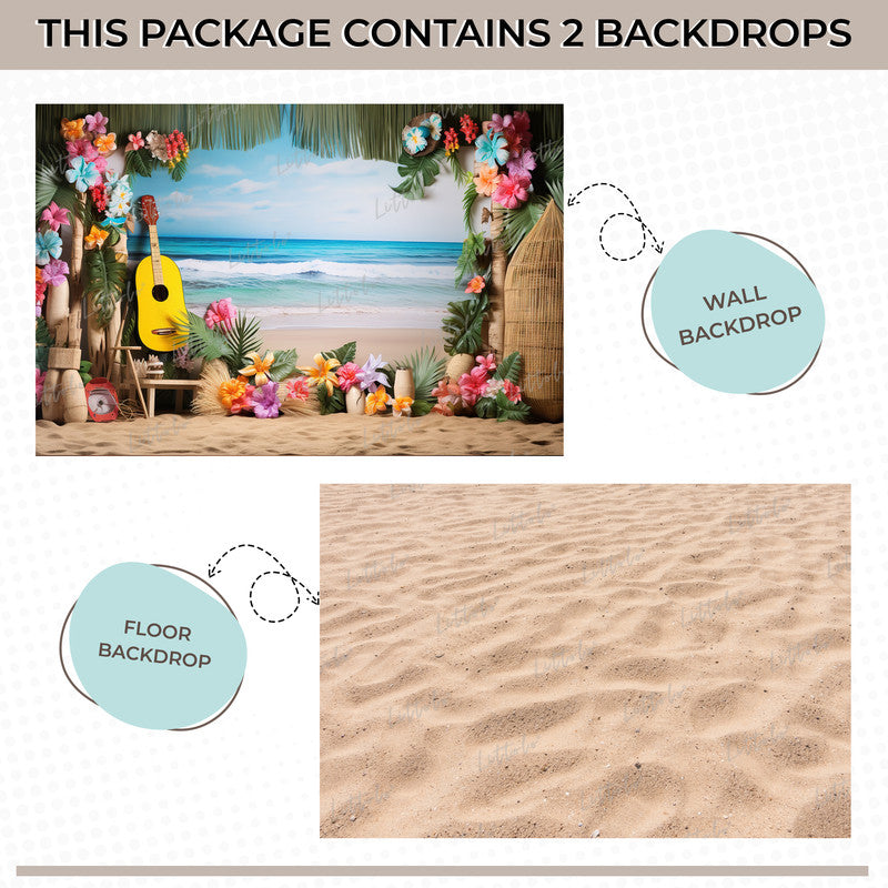 LB1518 Tropical Beach Duodrop (2 Pcs)