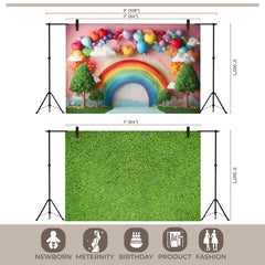 LB1523 Rainbow Balloon Trees Duodrop (2 Pcs)