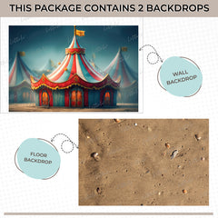 LB1524 Circus Tent Duodrop (2 Pcs)
