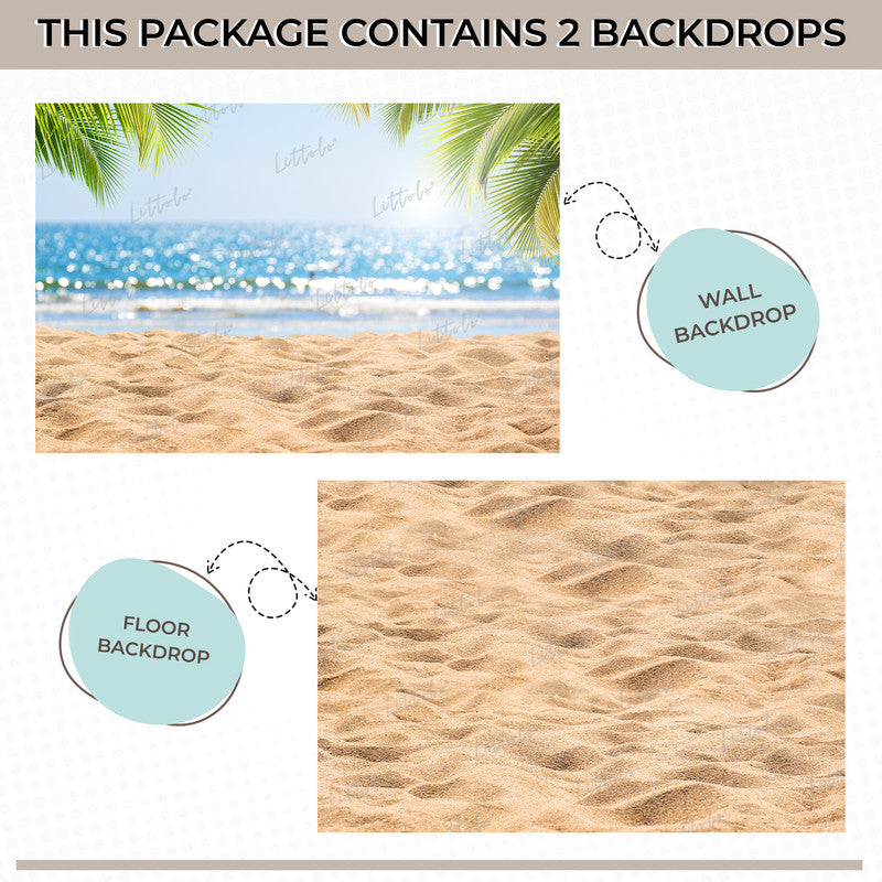 LB1532 Tropical Beach Duodrop (2 Pcs)