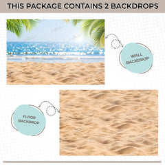 LB1532 Tropical Beach Duodrop (2 Pcs)