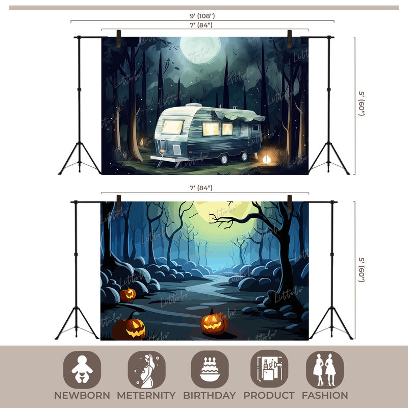 LB1533 Halloween Caravan Forest Duodrop (2 Pcs)