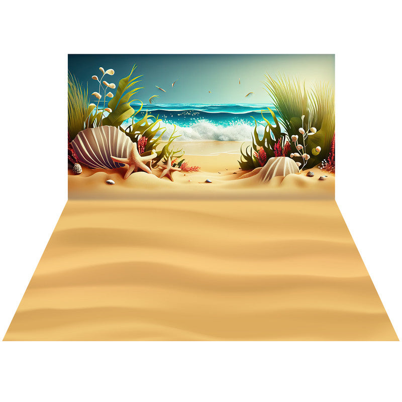 LB1534 Beach Scene Duodrop (2 Pcs)