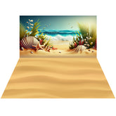 LB1534 Beach Scene Backdrop Combo (2 Pcs)