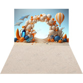 LB1536 Beach Balloon Arch Backdrop Combo (2 Pcs)