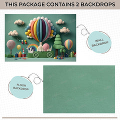 LB1539 Whimsical Paper Art Duodrop (2 Pcs)