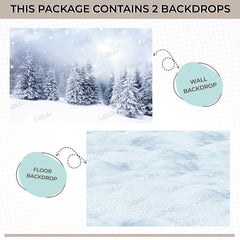 LB1541 Winter Forest Duodrop (2 Pcs)