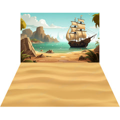 LB1546 Sailing Ship Beach Duodrop (2 Pcs)