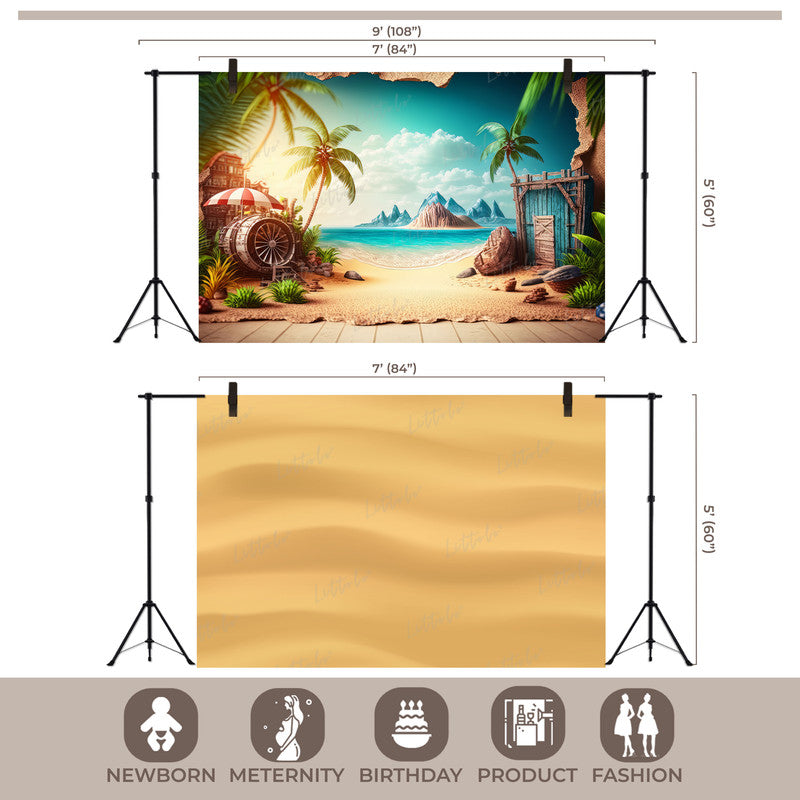 LB1547 Tropical Beach Duodrop (2 Pcs)