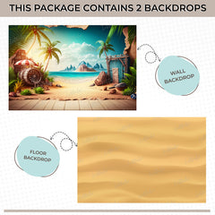LB1547 Tropical Beach Duodrop (2 Pcs)