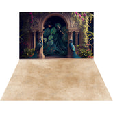 LB1549 Elegant Archway Peacock Backdrop Combo (2 Pcs)