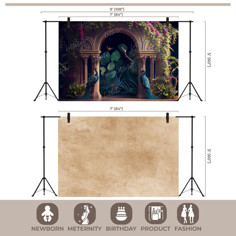 LB1549 Elegant Archway Peacock Duodrop (2 Pcs)