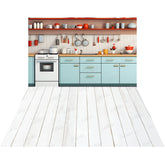 LB1551 Modern Kitchen Backdrop Combo (2 Pcs)