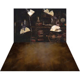 LB1552 Vintage Library Backdrop Combo (2 Pcs)