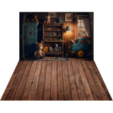 LB1555 Vintage Toy Room Backdrop Combo (2 Pcs)