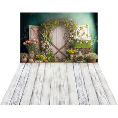 LB1557 Rustic Door Floral Duodrop (2 Pcs)