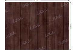 LB1561 Wooden Brown Plank Backdrop