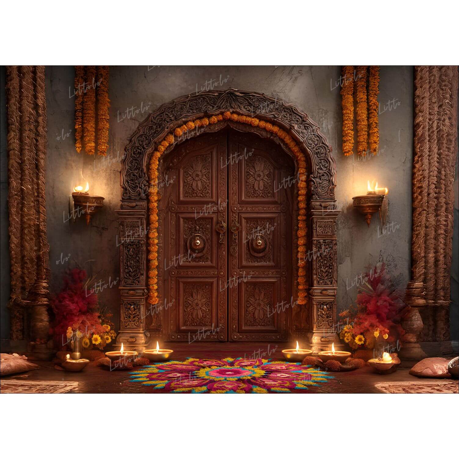 LB1562 Festive Diwali Backdrop