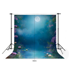 LB1566 Fairy Tale Moonlight Water Lily Backdrop