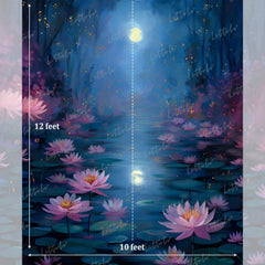 LB1567 Fine Art Moon Reflection Maternity Background