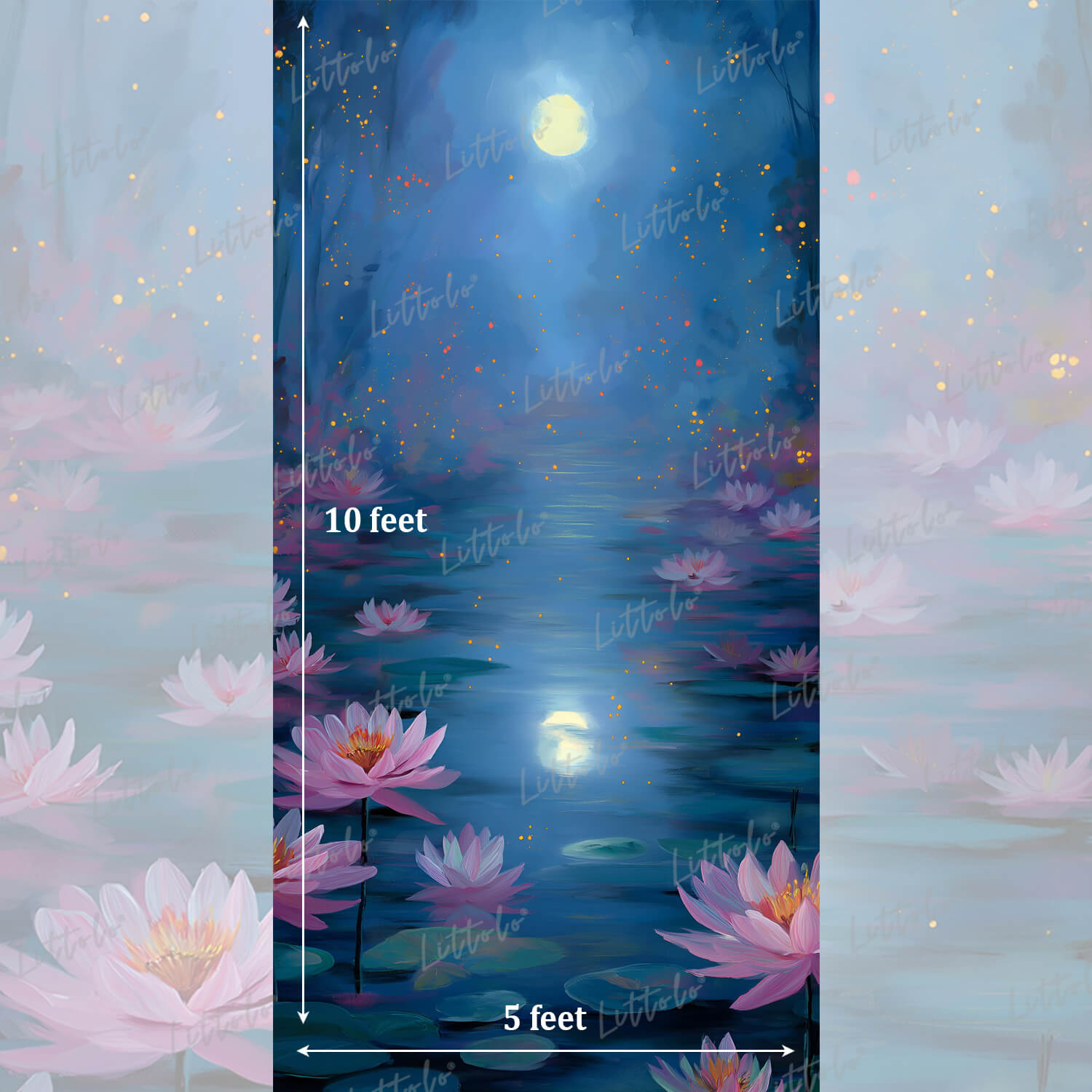LB1567 Fine Art Moon Reflection Maternity Background
