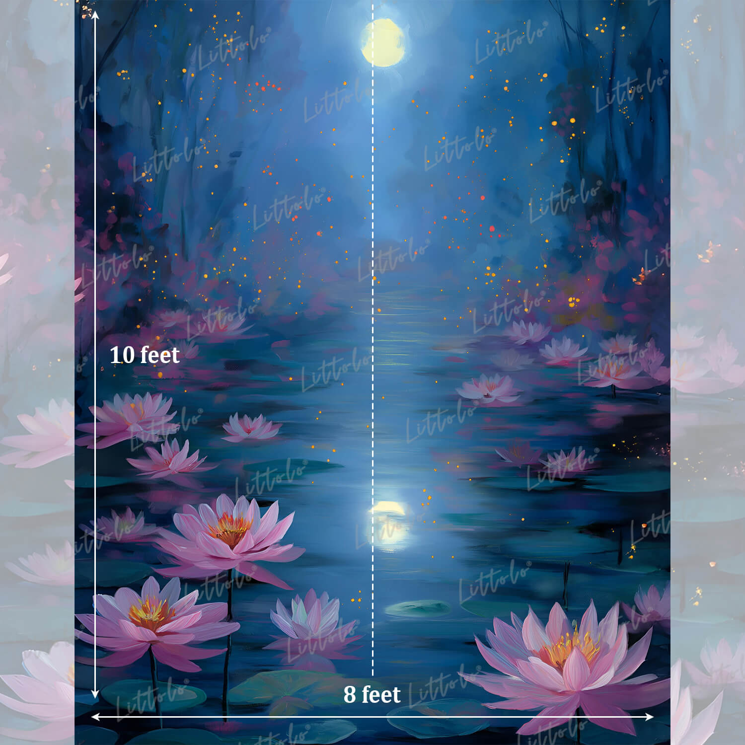 LB1567 Fine Art Moon Reflection Maternity Background