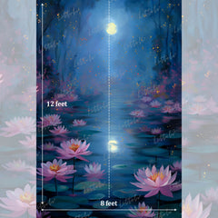 LB1567 Fine Art Moon Reflection Maternity Background