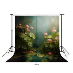 LB1568 Ethereal Lotus Garden Maternity Backdrop