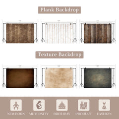 LB1569 Plank & Texture Backdrop Combo (6 Pcs)