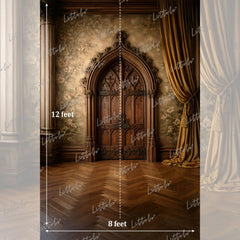 LB1574 Royal Heritage Palace Door Maternity Backdrop