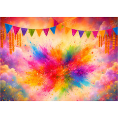 LB1582 Holi Festival Backdrop