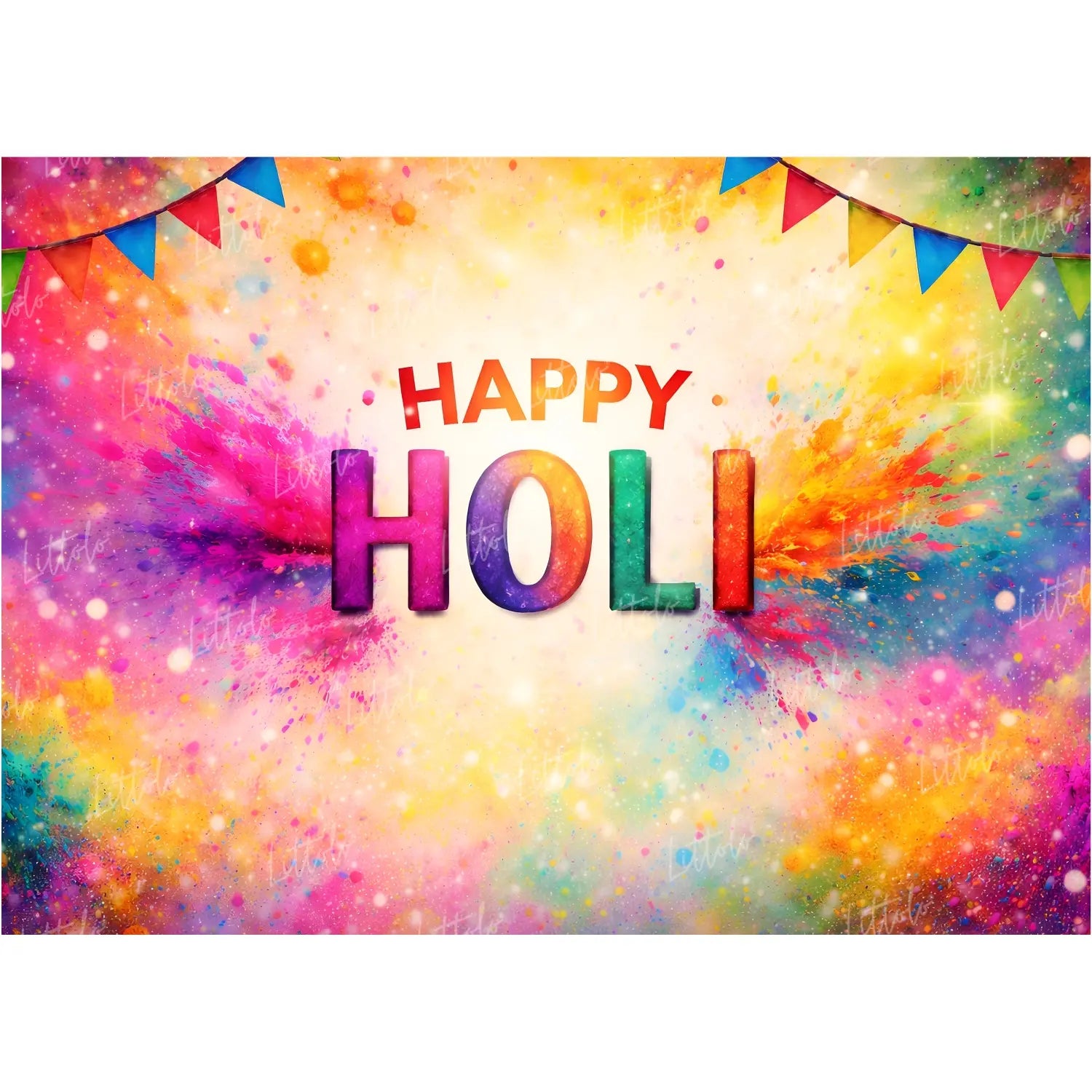 LB1583 Holi Festival Backdrop