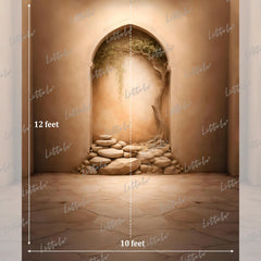 LB1587 Desert Arch Stone Garden Maternity Photography Backdrop