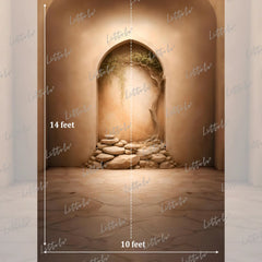 LB1587 Desert Arch Stone Garden Maternity Photography Backdrop