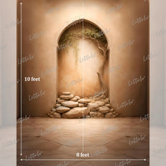 LB1587 Desert Arch Stone Garden Maternity Photography Backdrop