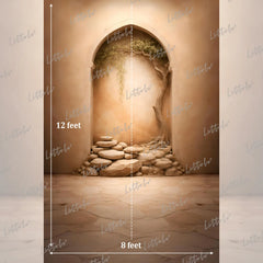 LB1587 Desert Arch Stone Garden Maternity Photography Backdrop