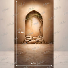 LB1587 Desert Arch Stone Garden Maternity Photography Backdrop