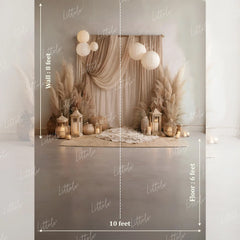 LB1588 Luxury Boho Pampas Maternity Backdrop