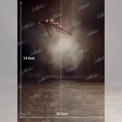 LB1589 Moody Moonlight Blossom Maternity Backdrop