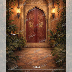 LB1594 Luxury Arabian Archway Moroccan Palace Maternity Backdrop