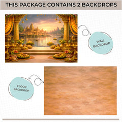 LB1602C Ayodhya Sarayu River Ram Navami Floor & Wall Duodrop (2 Pcs)