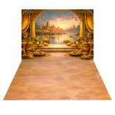 LB1602C Ayodhya Sarayu River Ram Navami Floor & Wall Backdrop (2 Pcs)