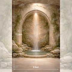 LB1612 Celestial Waterfall Retreat Maternity Backdrop