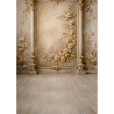 LB1613 Classic Ivory Bloom Set Floral Maternity Backdrop
