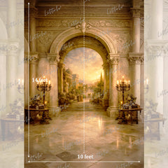 LB1615 Golden Palace Vista Maternity Backdrop