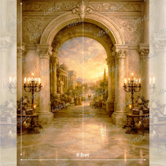 LB1615 Golden Palace Vista Maternity Backdrop