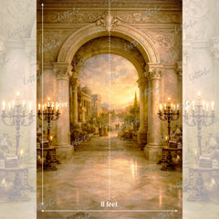 LB1615 Golden Palace Vista Maternity Backdrop